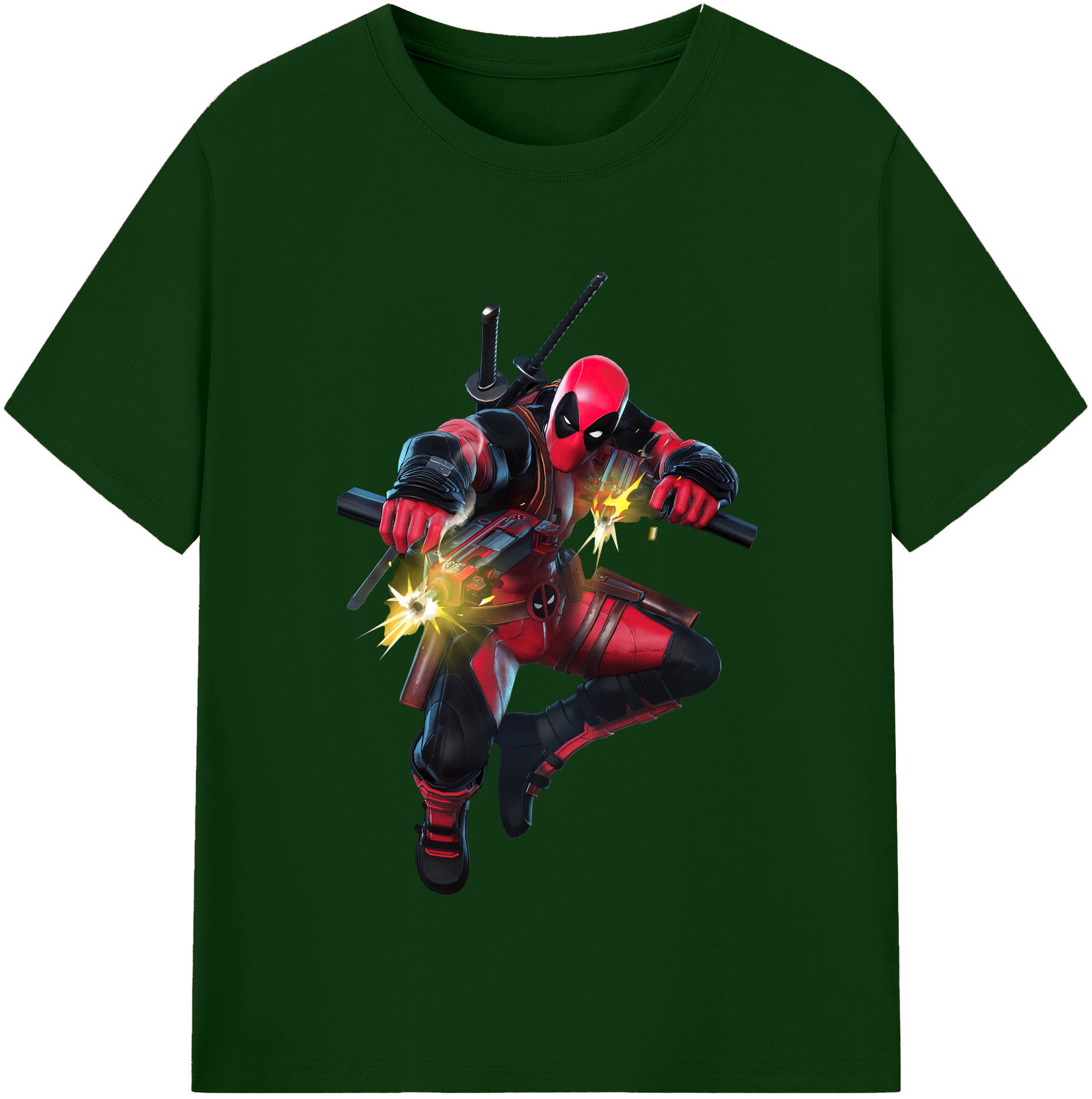 （画像用） Deadpool デッドプール 綿100％半袖Tシャツ（フロントプリント）